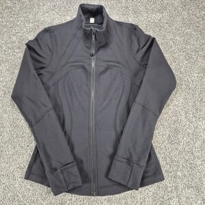 Lululemon Define Jacket Womens Size 8 Black Luon Full Zip Yoga Workout